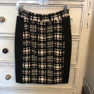 Plaid knit pencil skirt!